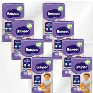 Babysec Premium XG (Extra Grande) - 14 Unidades  x 8 unidades (manga)