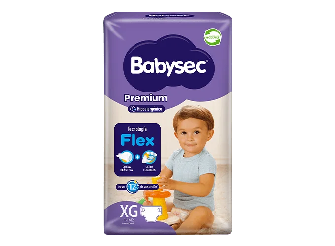 Babysec Premium XG (Extra Grande) - 14 Unidades